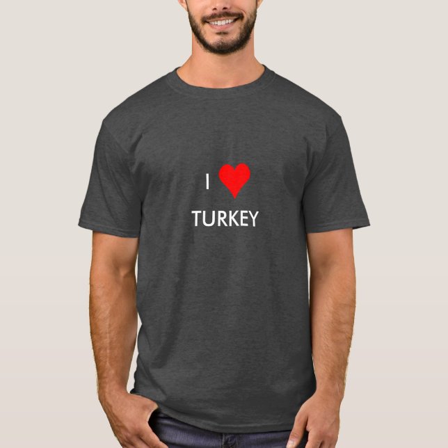 Camiseta coração turkey (Frente)