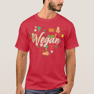 Camiseta Coração vegetativa de vegetação vegetativa