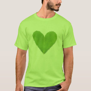 Camiseta Coração verde do trevo