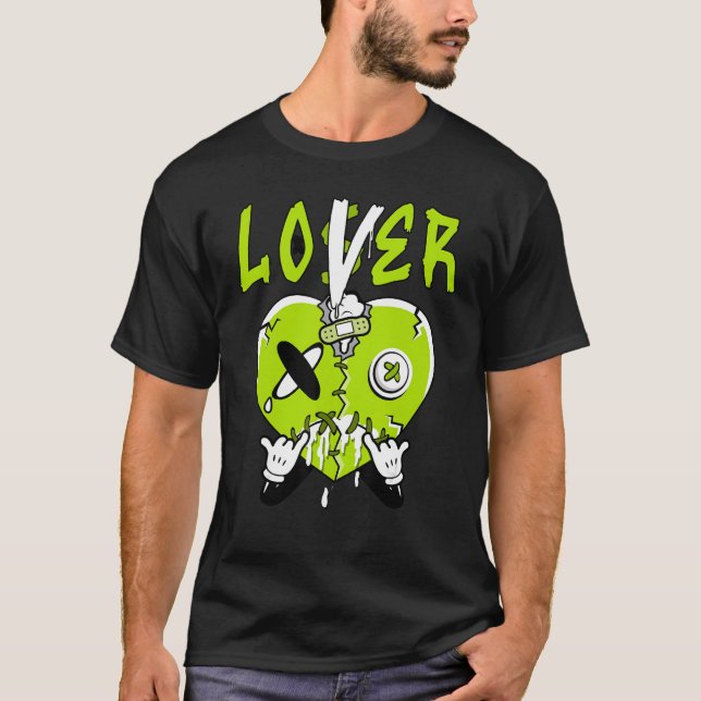 Camiseta Coração Verde Perdido Para Homens Mulheres (Frente)