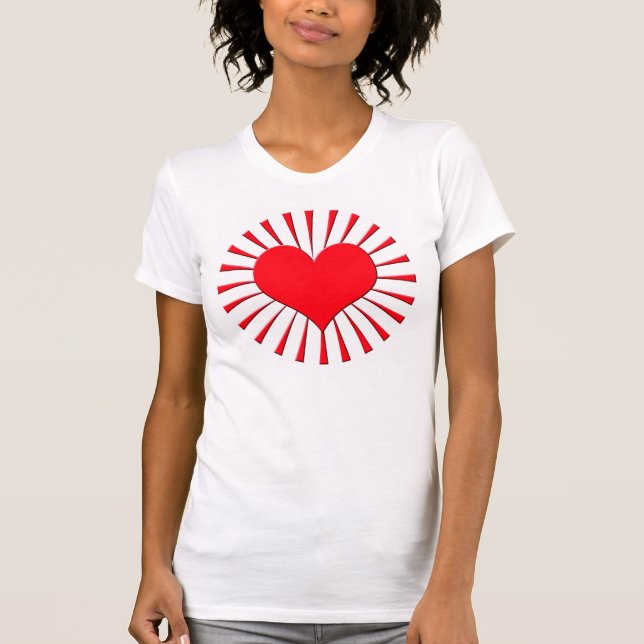 Camiseta Coração vermelho (Frente)