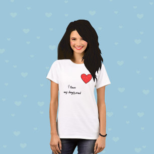 Camiseta Coração vermelho