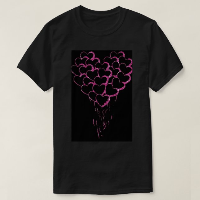 Camiseta Coração Vermelho. (Frente do Design)