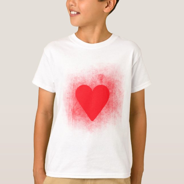 Camiseta Coração vermelho (Frente)