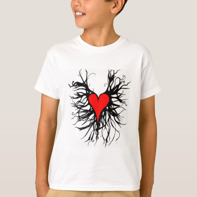 Camiseta Coração vermelho (Frente)