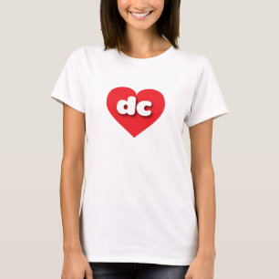 Camiseta Coração Vermelho DC - amor