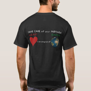 Camiseta Coração Vermelho é anagrama para Terra Verde