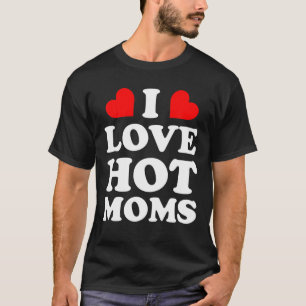 Camiseta Coração Vermelho Engraçado Mãe Eu Coração M