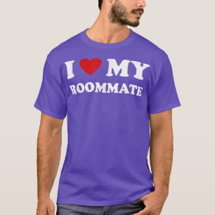 Camiseta Coração Vermelho Eu Amo Meu Amigo Engraçado