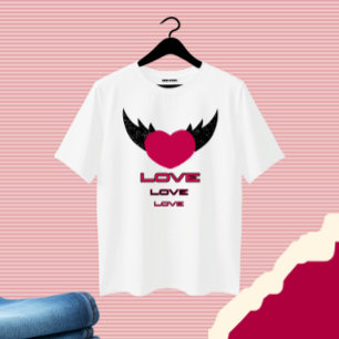 Camiseta Coração voadora