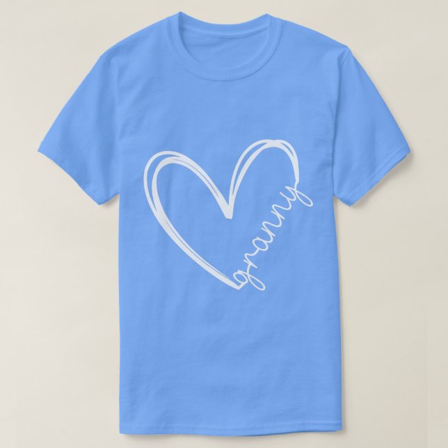 Camiseta Coração Vovó Engraçado para vovó Dia das Mulheres (Frente do Design)