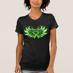 Camiseta Coração Wings.png da consciência da distrofia