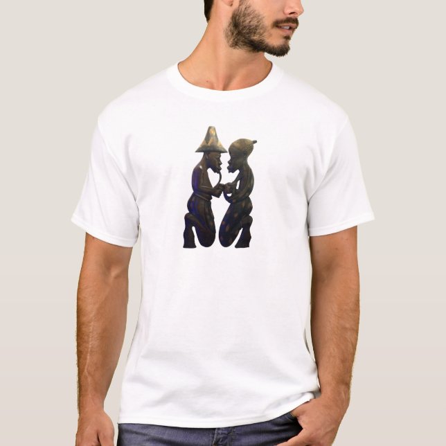 Camiseta Corações Africanos em Pares: Um Momento Linda (Frente)