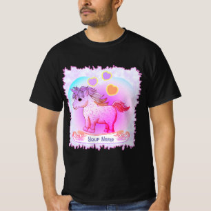 Camiseta Corações Arco-íris Unicórnio  