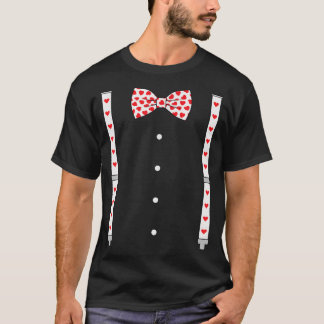 Camiseta Corações, Arco, Suspender, Dia de os namorados
