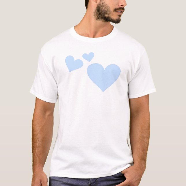 Camiseta Corações Azuis (Frente)