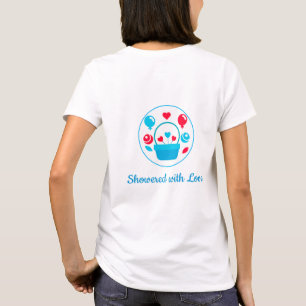 Camiseta Corações, Balões e cesto do coração