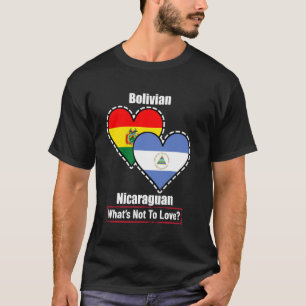 Camiseta Corações Bolivianos Nicaraguenses Bandeiras O Que
