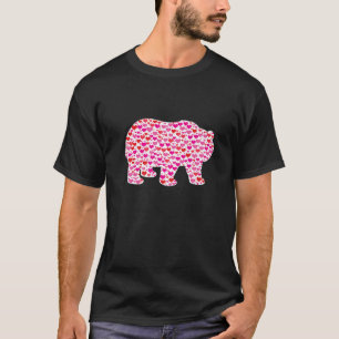 Camiseta Corações Bonitos Animais Engraçados Panda Ursos