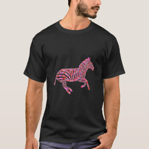 Camiseta Corações Bonitos Animais Zebra Engraçados Namorado
