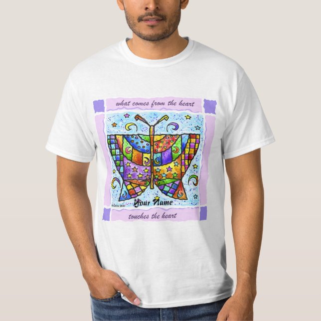 Camiseta Corações Borboleta  (Frente)