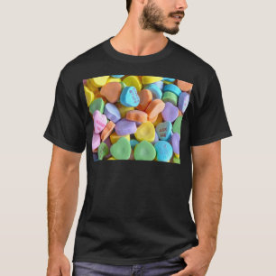 Camiseta Corações coloridos dos doces