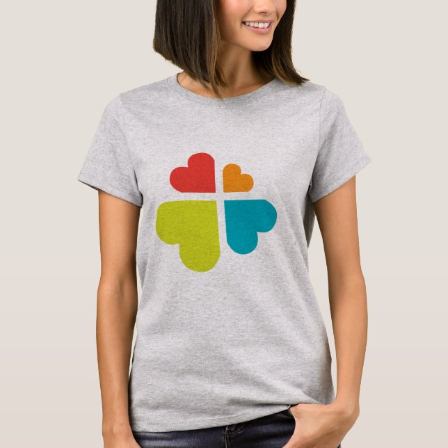Camiseta Corações Cruz (Frente)