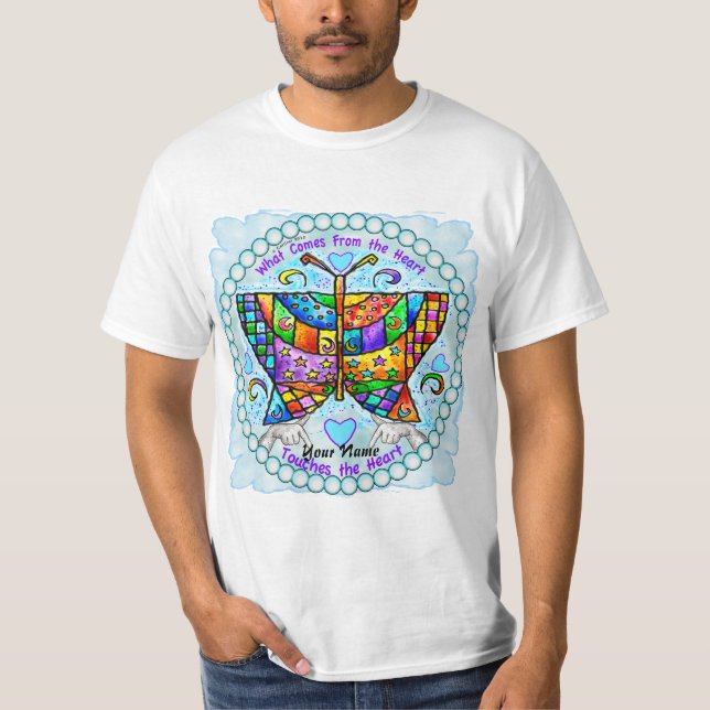 Camiseta Corações da Borboleta (Frente)
