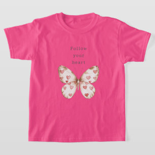 Camiseta Corações da Borboleta