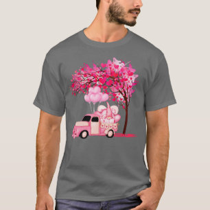 Camiseta Corações de Amor de Caminhão de Dia de os namorado