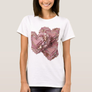Camiseta Corações de Brilho em Prata CRISTALINA Design