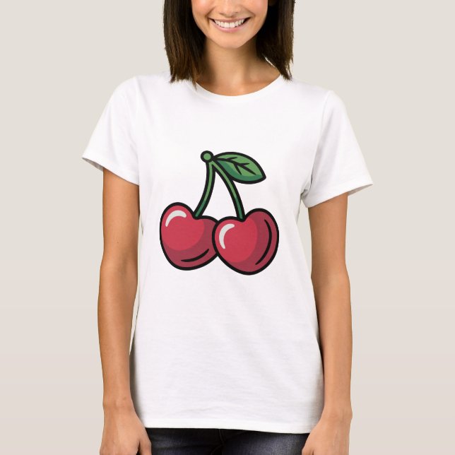 Camiseta Corações de Cereja (Frente)