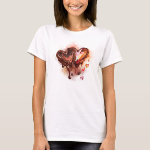 Camiseta Corações de Chocolate