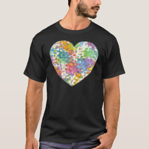 Camiseta Corações de Confete Pastel