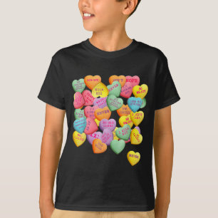 Camiseta Corações de Conversação de Doces Antigos para Anti
