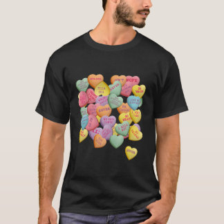 Camiseta Corações de Conversação Vintage Candy Para Anti Va