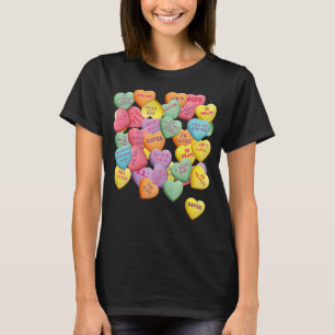 Camiseta Corações de Conversação Vintage Candy para Anti Va