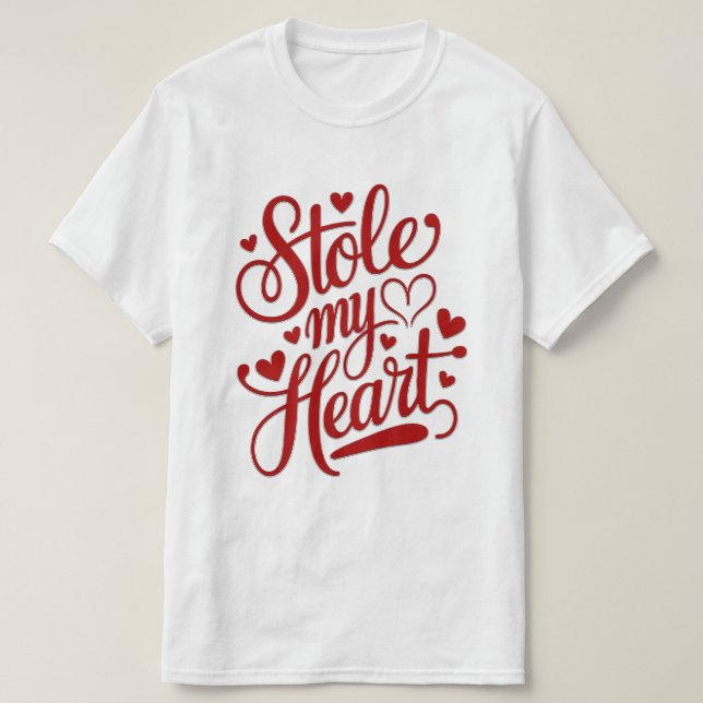 Camiseta Corações de Coração Ligadas (Frente do Design)