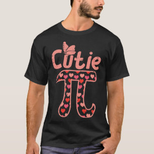 Camiseta Corações de Pizza Cutie Símbolo de Pi Day Bonito G