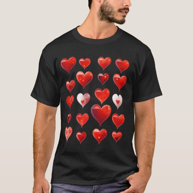 Camiseta Corações de São Valentim (Frente)