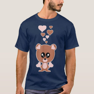Camiseta Corações De Urso Bonito - Urso Que Amo Ursos