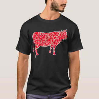 Camiseta Corações de Vaca, Dia de os namorados, Fazenda de 