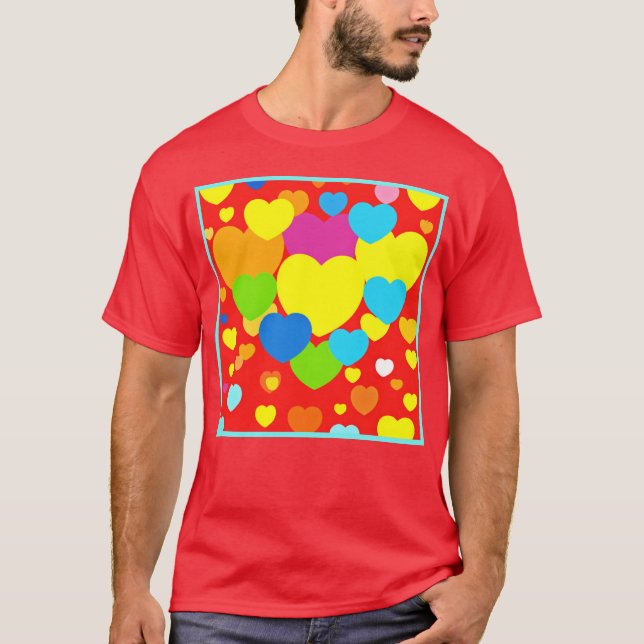 Camiseta Corações - Design (Frente)