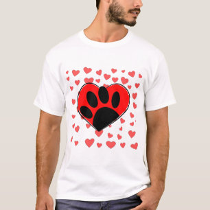 Camiseta Corações do Cão ao Lover