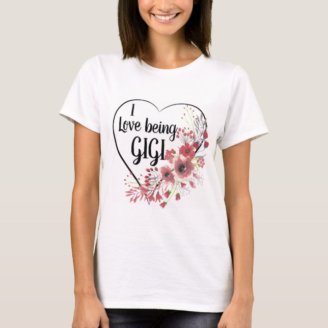Camiseta Corações e Flores (Frente)