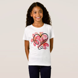 Camiseta Corações e Flores do Doodle Amor