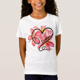 Camiseta Corações e Flores do Doodle Amor