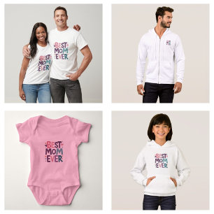 Camiseta Corações e Flores Fofos Melhor Mãe do Mundo