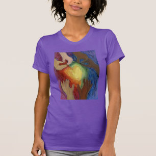 Camiseta Corações e Mãos Adoram Diversidade Artística P
