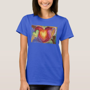 Camiseta Corações e Mãos Adoram Diversidade Artística Perso